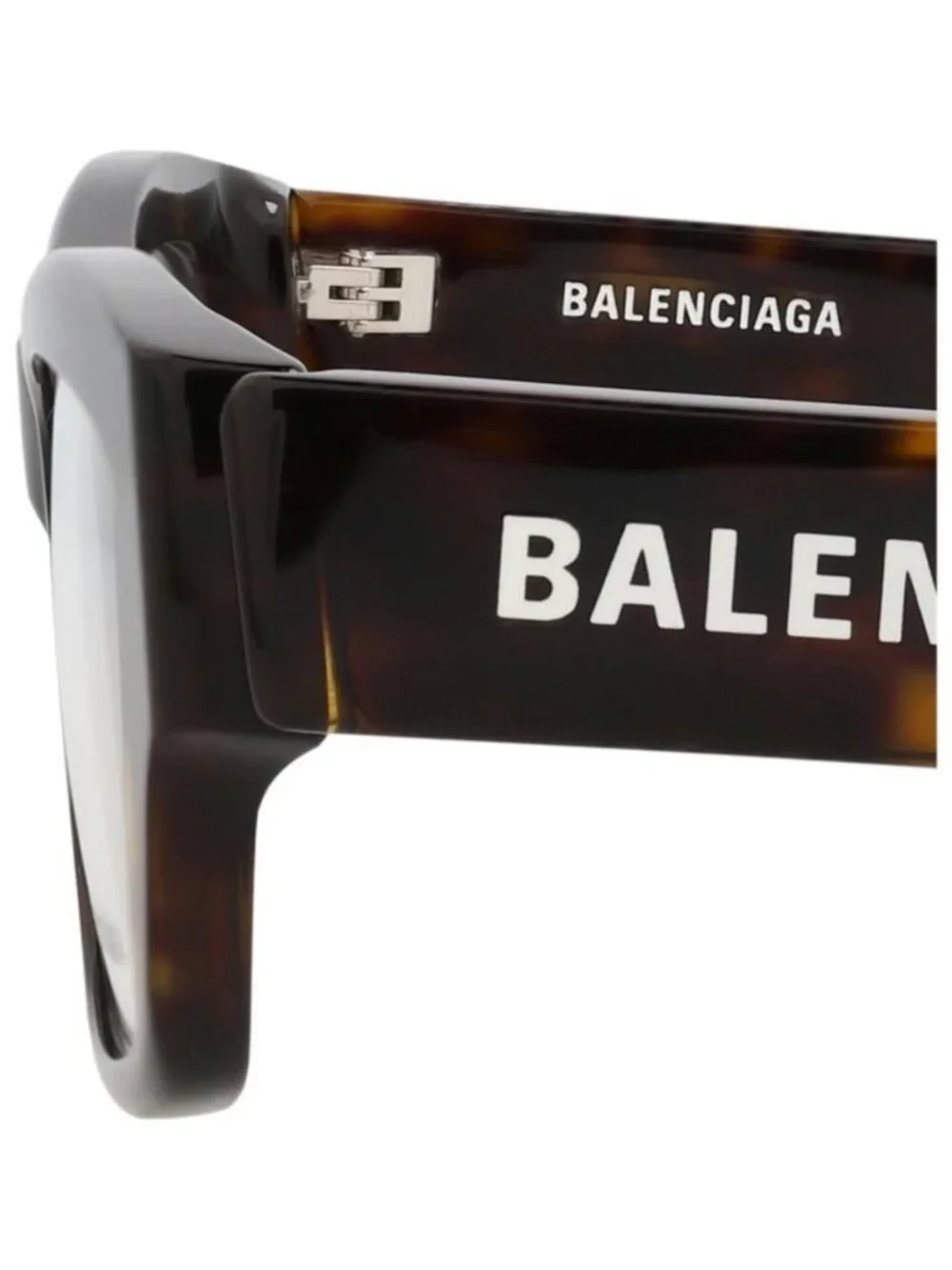 New Balenciaga Mens Square/Rectangle Havana Havana Transparent Fashion Designer